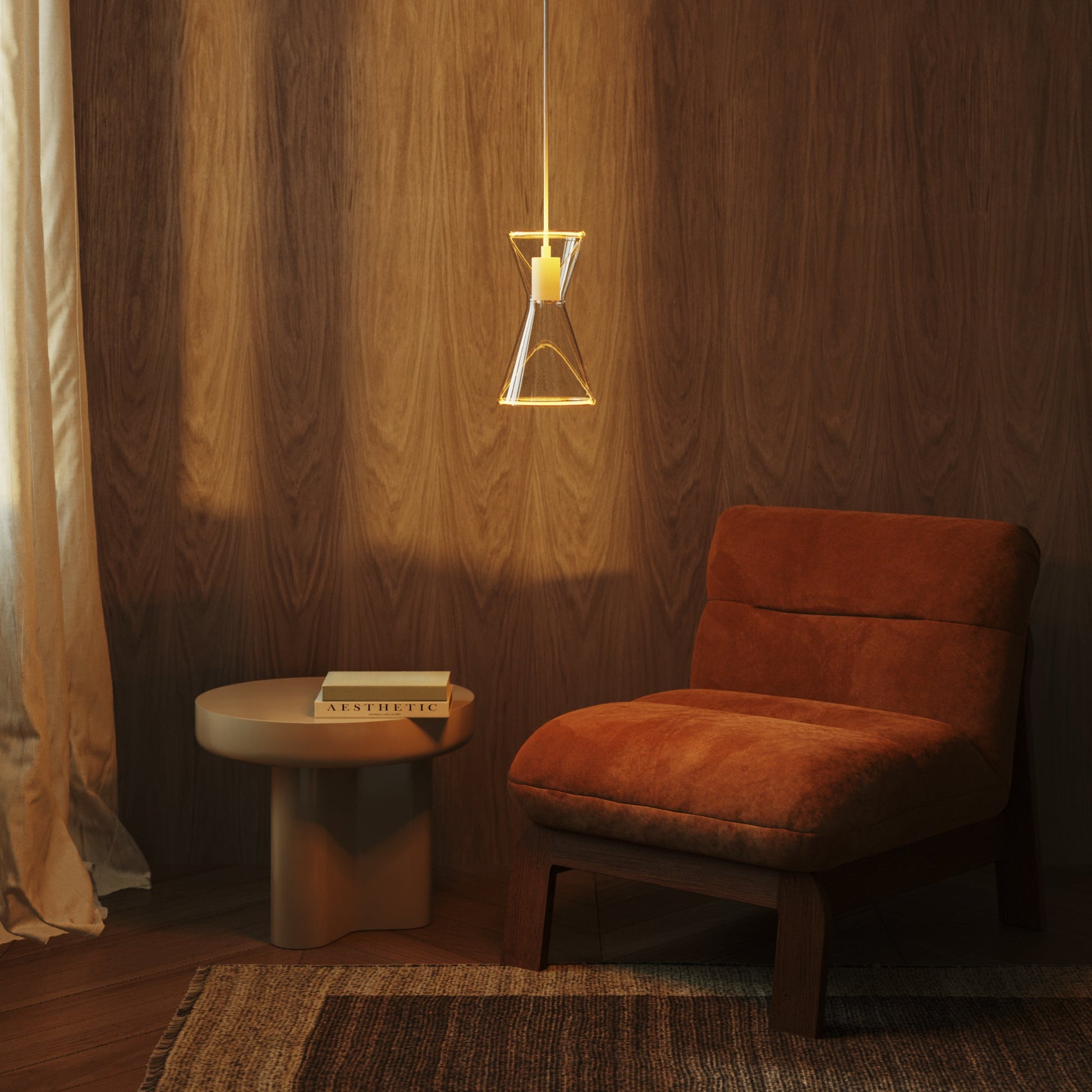 Ghost Double Cone Pendant Lamp - Matte White - Creative Cables