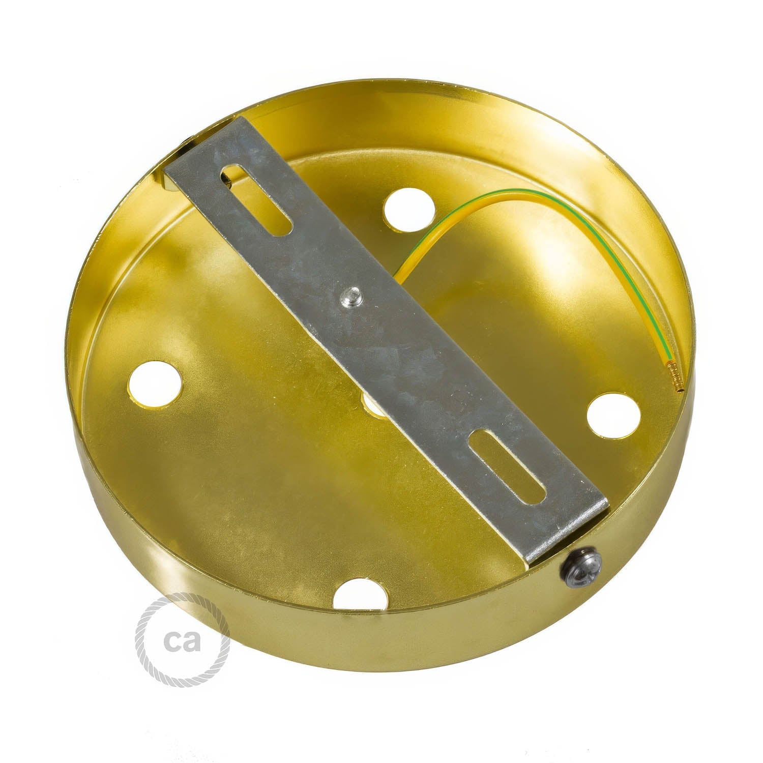 Kit rosone cilindrico in metallo a 5 fori - Bronzo satinato Conico
