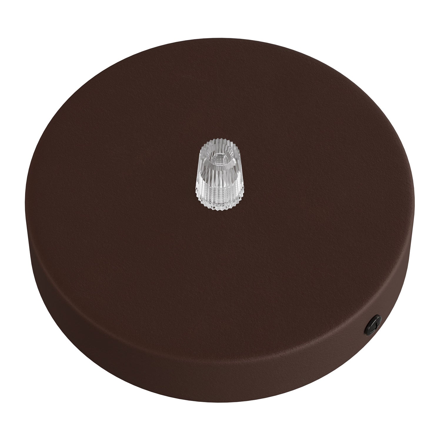 Kit rosone cilindrico in metallo - Ruggine scura verniciata Conico