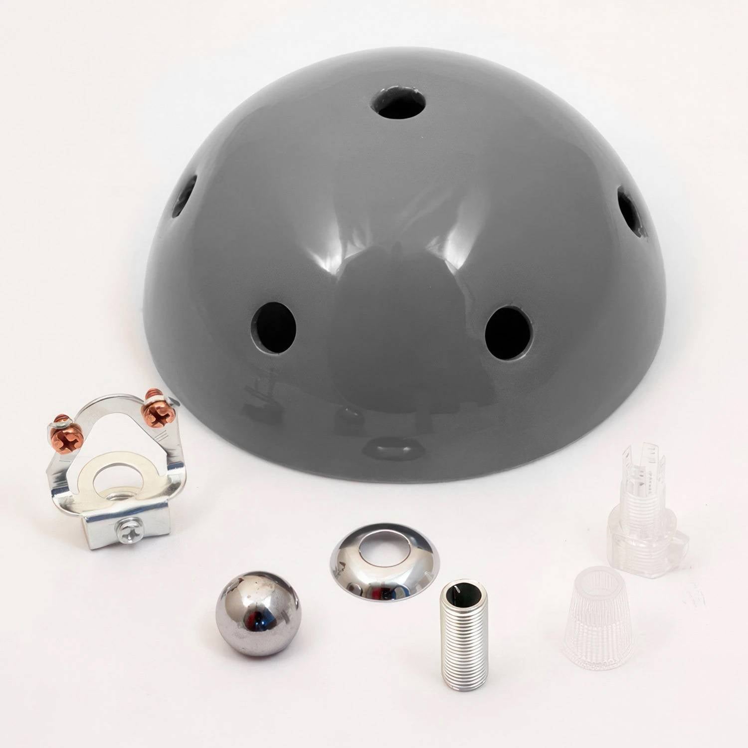 Kit rosone in ceramica a 6 fori - Grigio