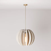 LAMPSHHADE - Pendant Lamp with Elliptical Shade - Dove gray melange