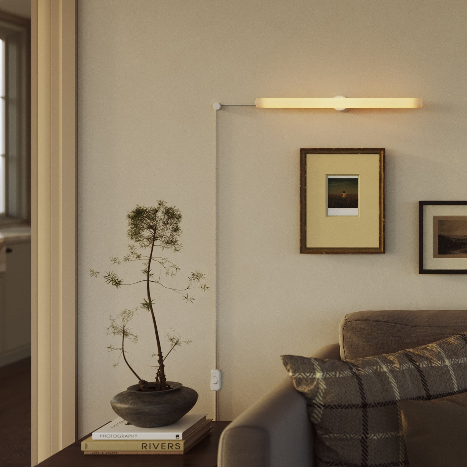 LED Linear Porcelain Effect S14d 120V Light Bulb CRI 90 - length 500 mm 7W 560Lm 2700K 120V Dimmable - S12