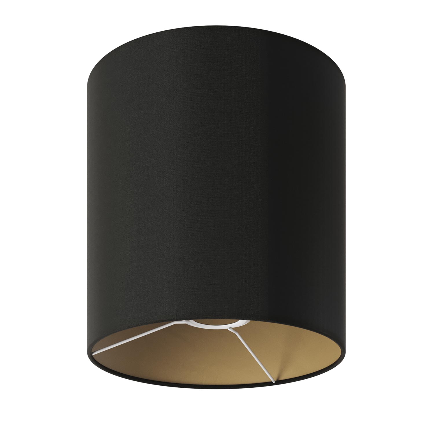 MAG-Y floor lamp with cylindrical M shade - Brushed bronze