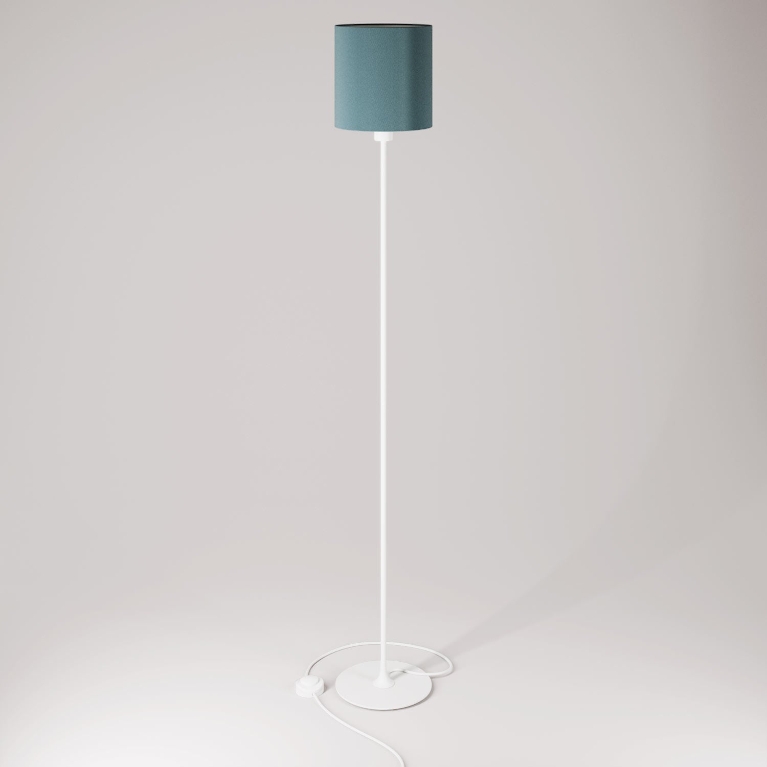 MAG-Y floor lamp with cylindrical M shade - Matt white