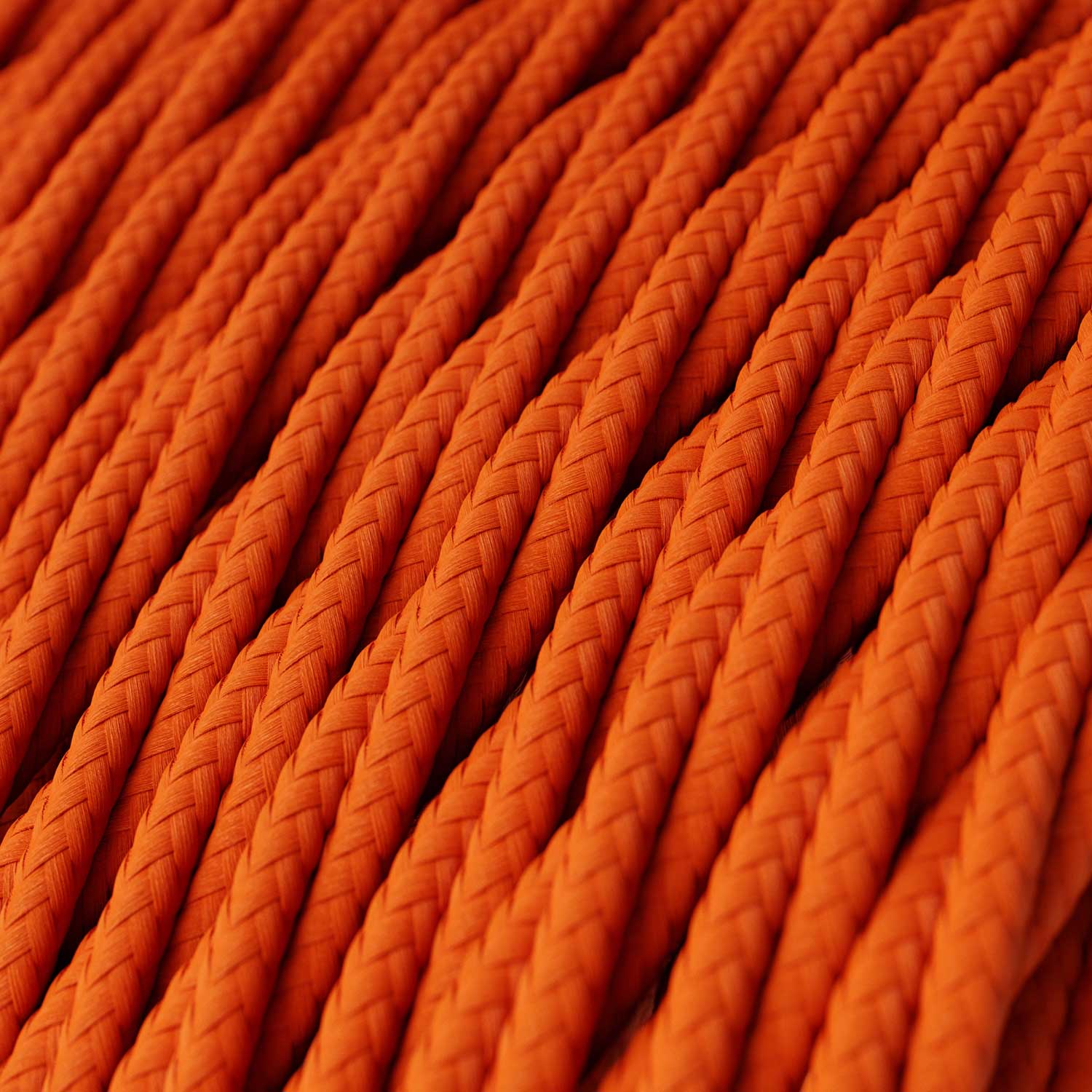 Orange Rayon covered Twisted electric cable - TM15