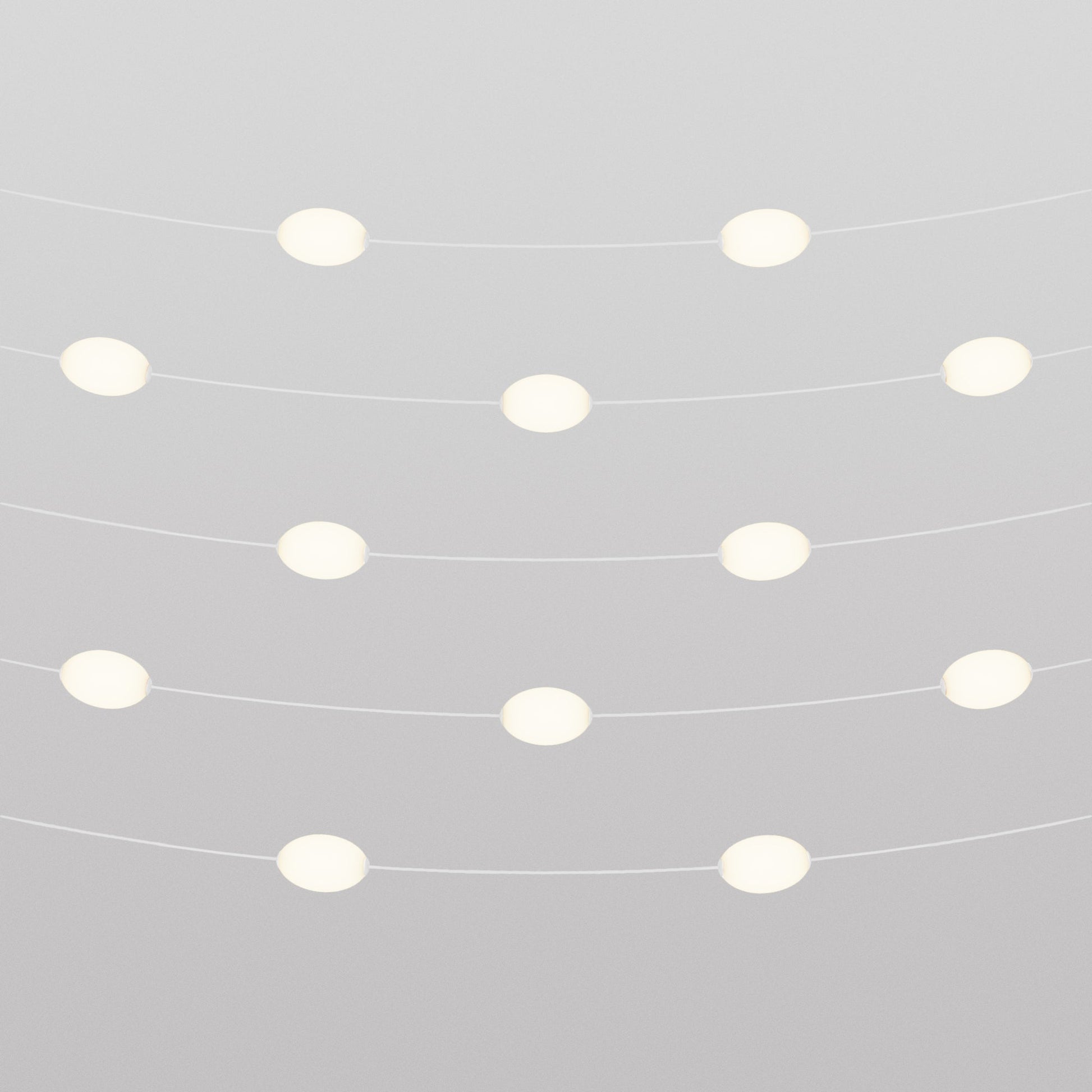 Outdoor 12-Light String Light for wet locations White Sand, Power supply with US plug - Marina12