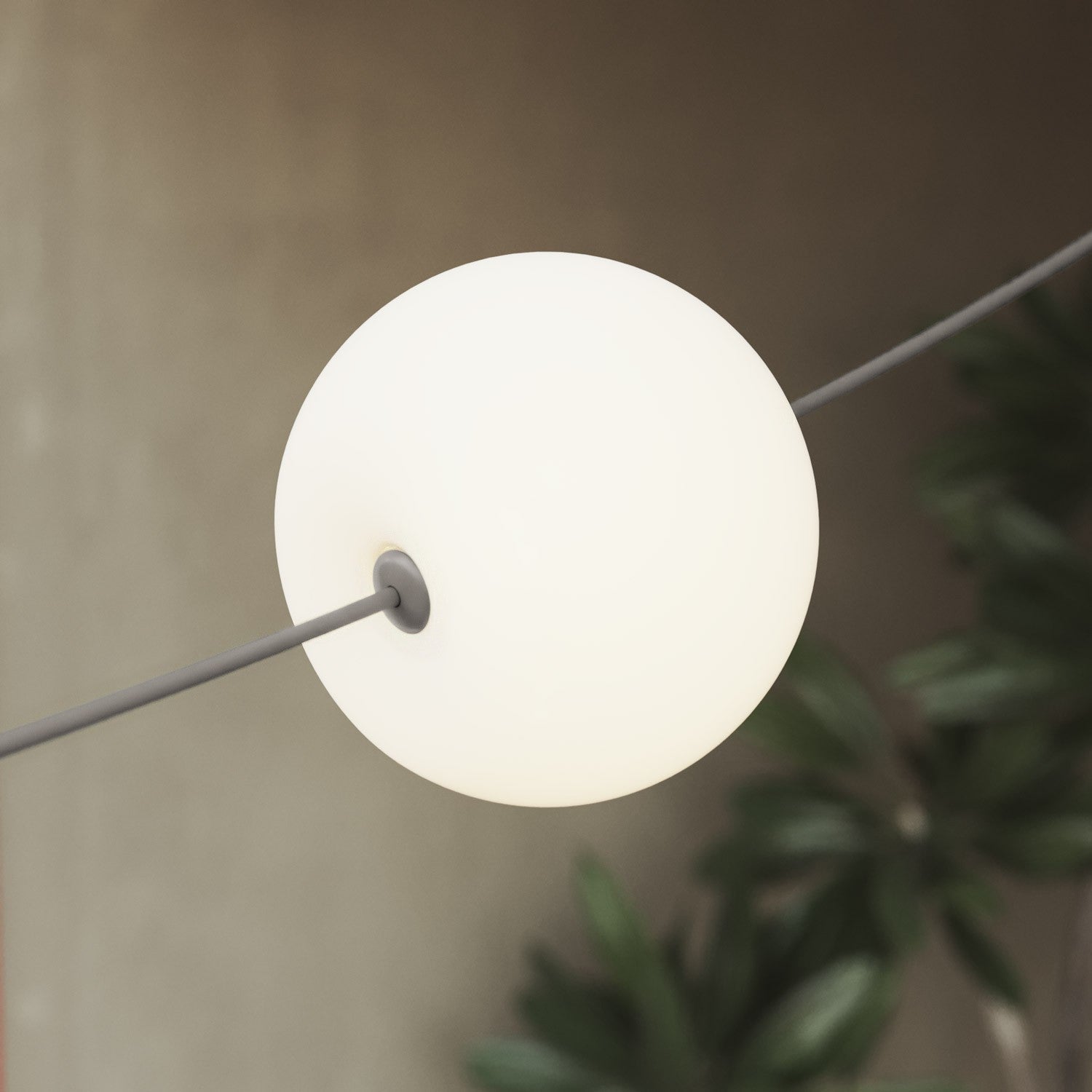 Outdoor 3-Light String Light for wet locations Gray, Power supply with US plug - Marina3 Cherry