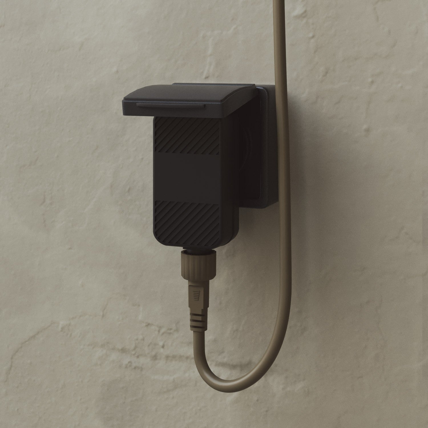 Outdoor 3-Light String Light for wet locations Olive Green, Power supply with US plug - Marina3 Cherry
