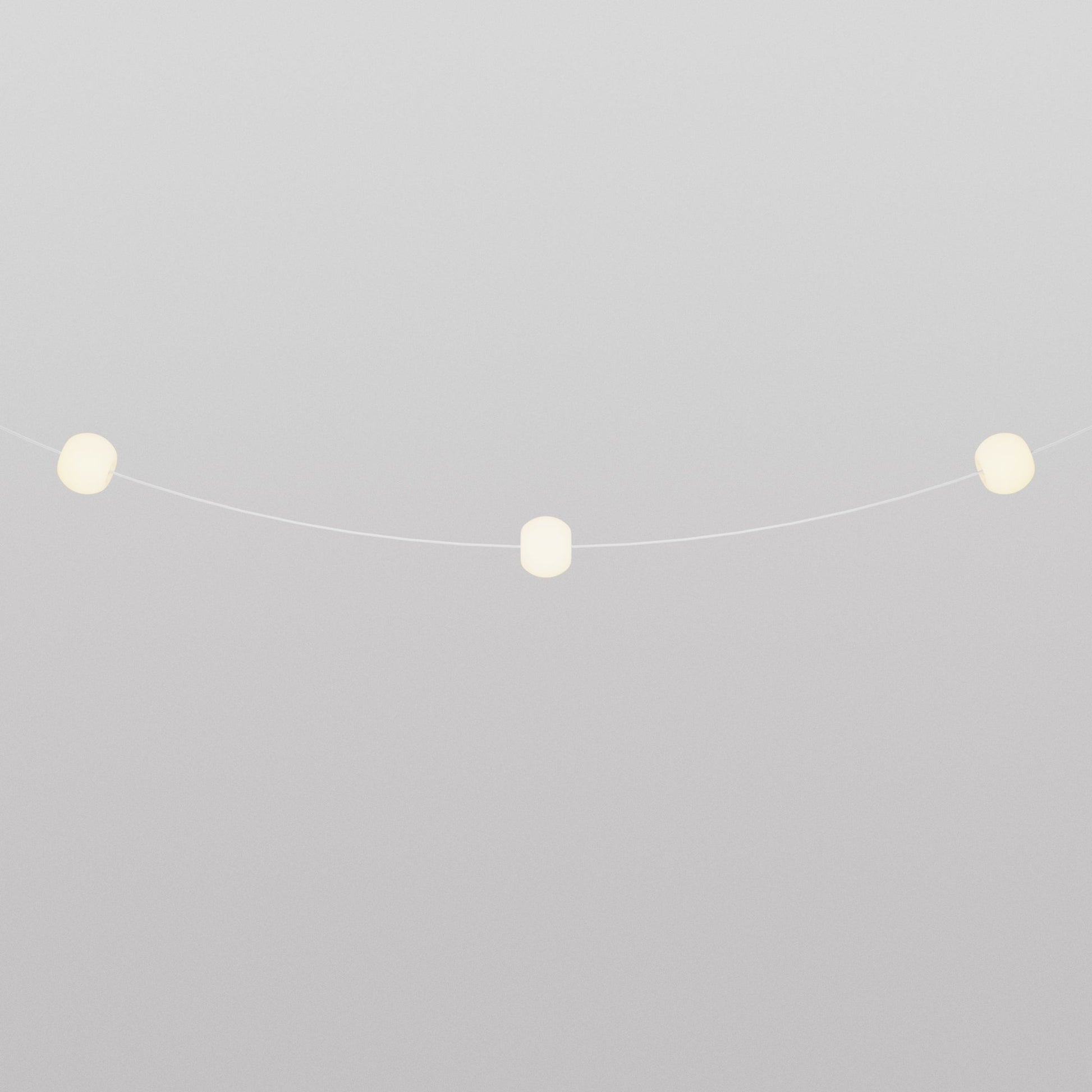 Outdoor 3-Light String Light for wet locations White Sand, Power supply with US plug - Marina3 Cherry 140 cm