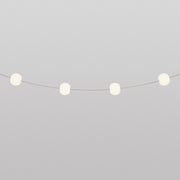 Outdoor 4-Light String Light for wet locations Desert Brown, Power supply with US plug - Marina4 Cherry 70 cm