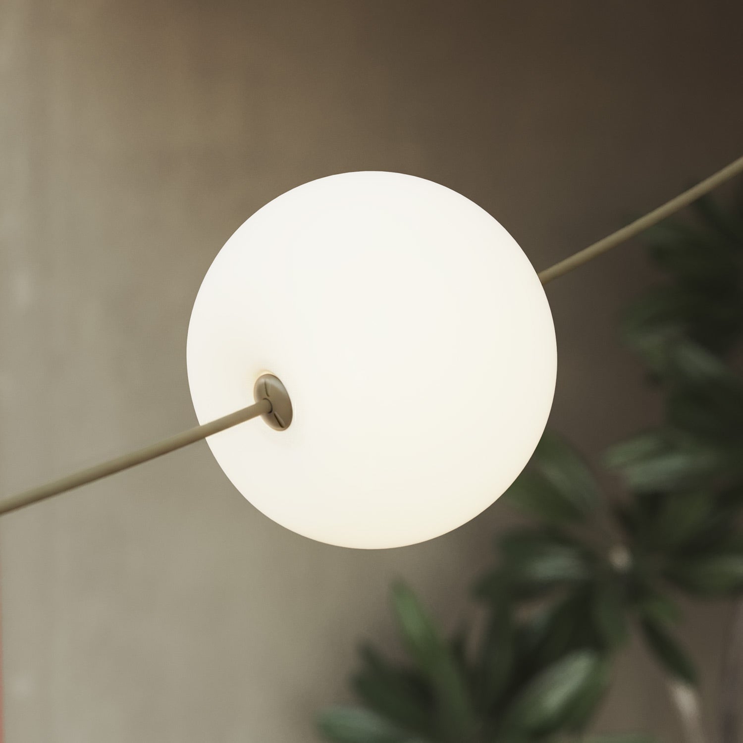 Outdoor 4-Light String Light for wet locations Olive Green, Power supply with US plug - Marina4 Cherry 140 cm