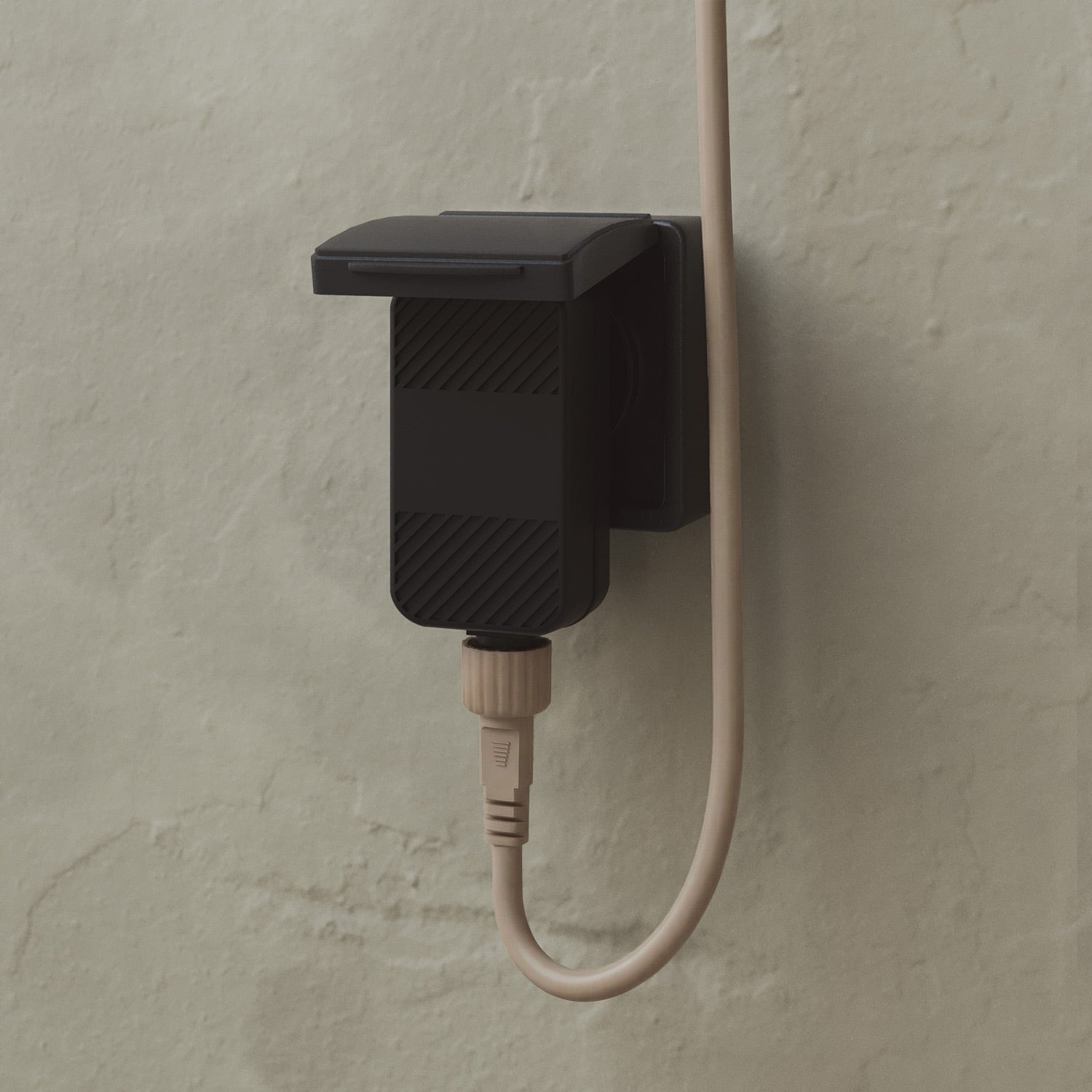 Outdoor 6-Light String Light for wet locations Desert Brown, Power supply with US plug - Marina6 Cherry 140 cm