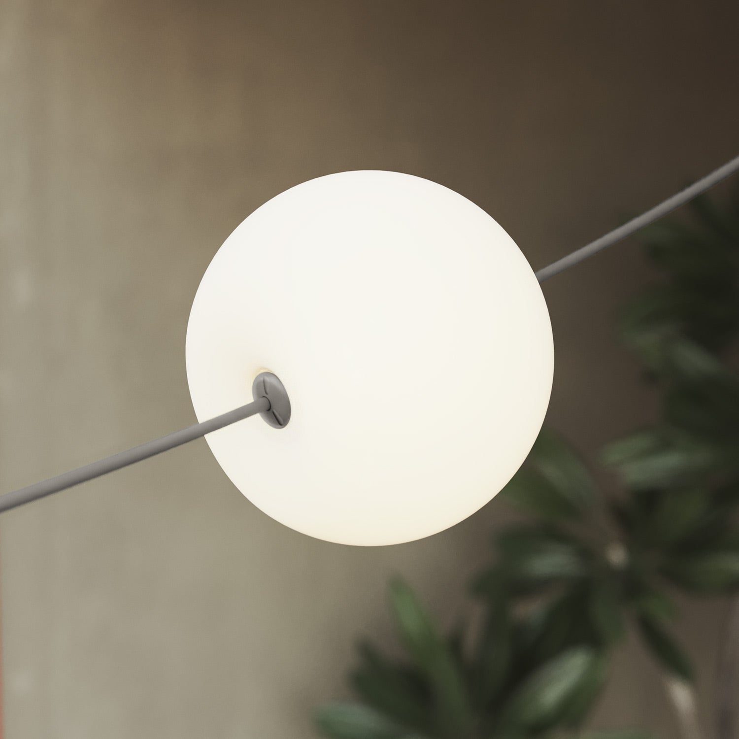 Outdoor 6-Light String Light for wet locations Gray, Power supply with US plug - Marina6 Cherry 140 cm