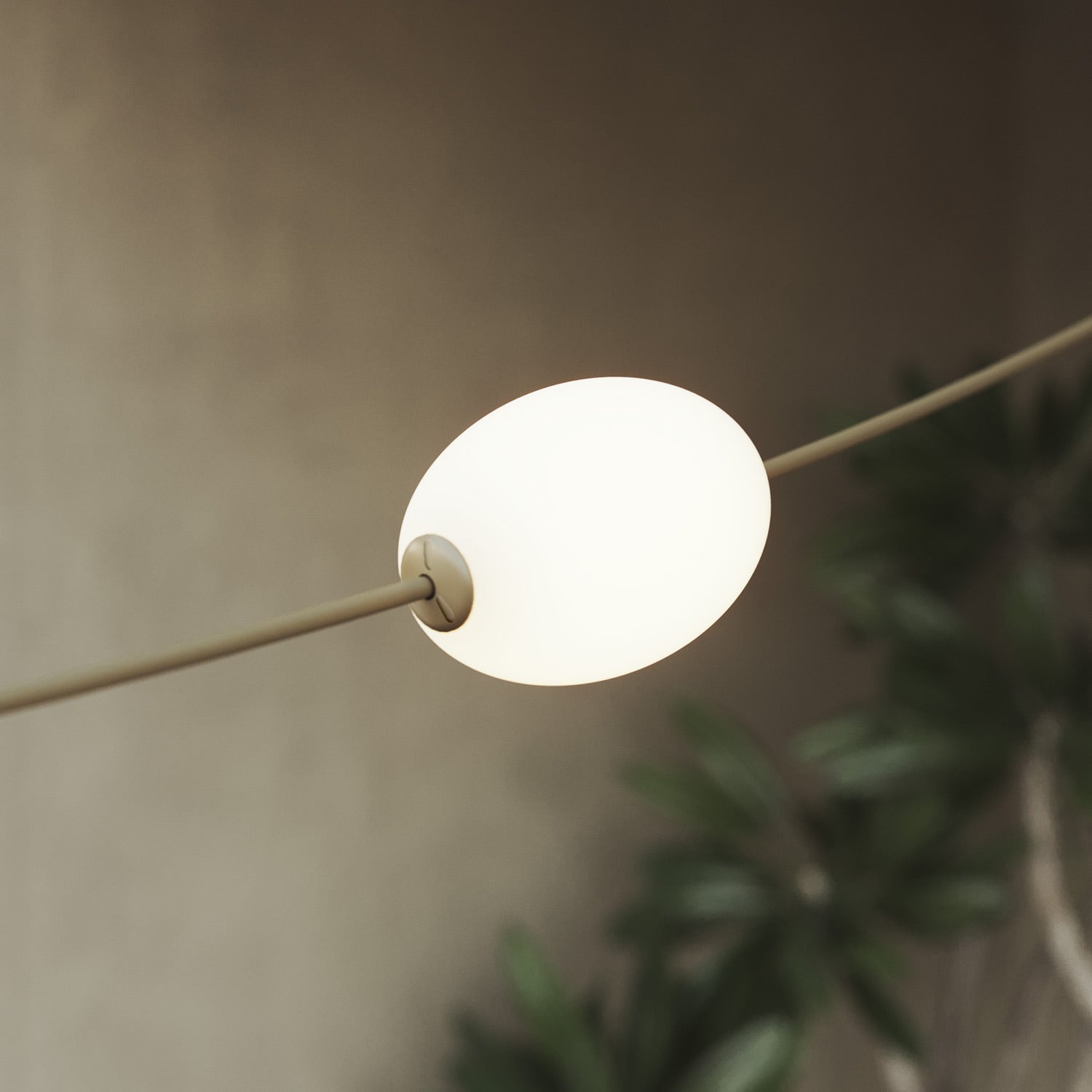 Outdoor 6-Light String Light for wet locations Olive Green, Power supply with US plug - Marina6