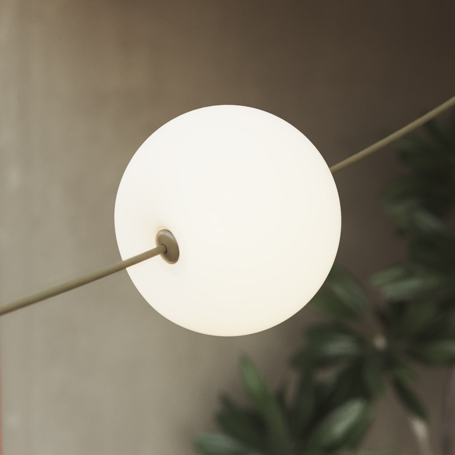 Outdoor 6-Light String Light for wet locations Olive Green, Power supply with US plug - Marina6 Cherry