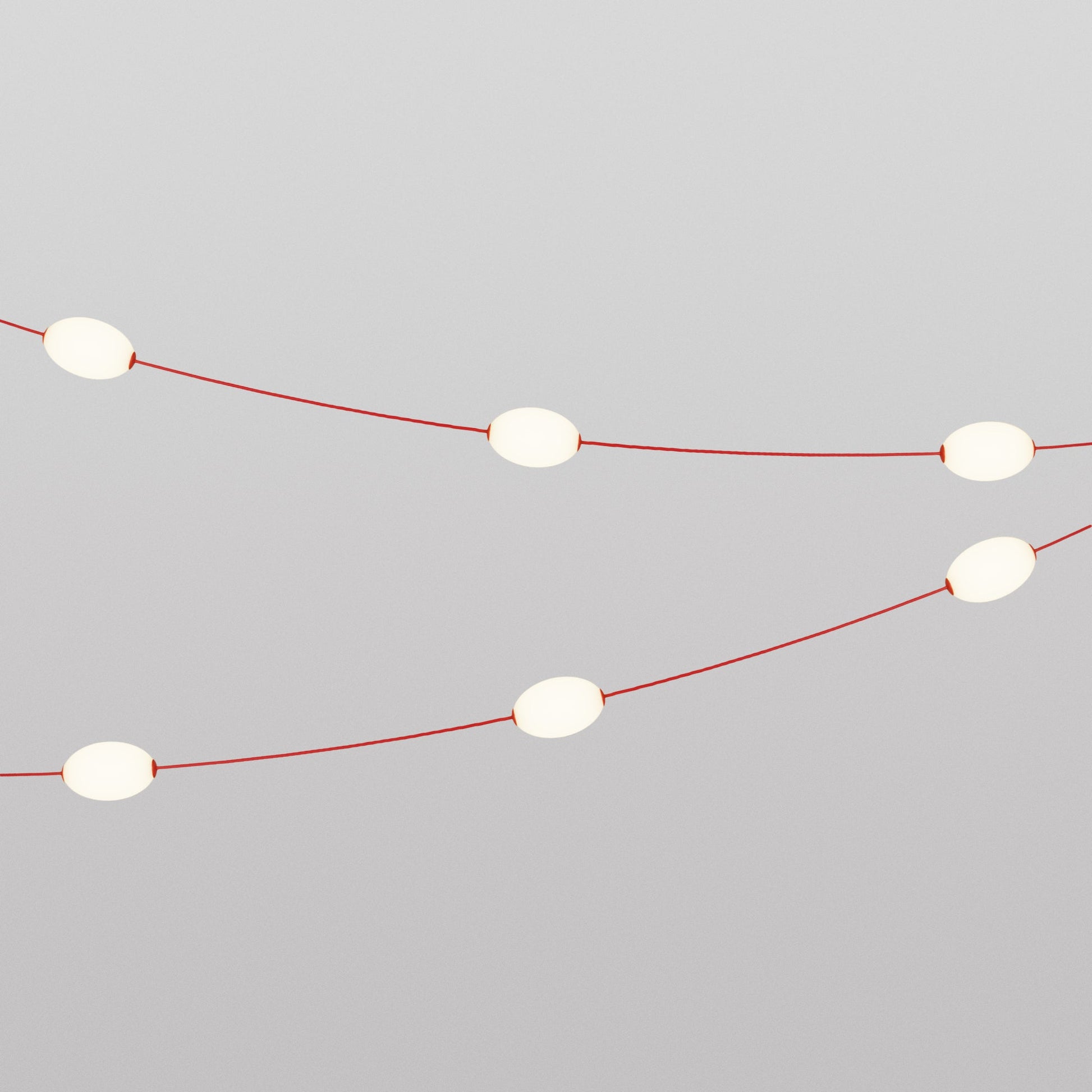 Outdoor 6-Light String Light for wet locations Starfish Red, Power supply with US plug - Marina6