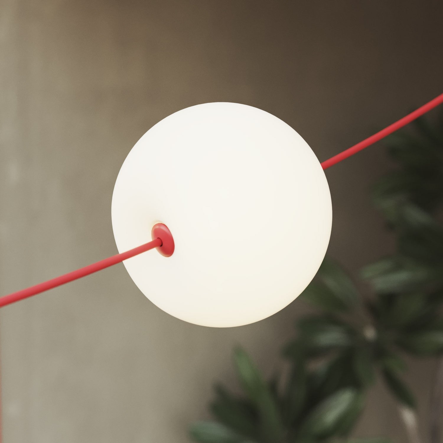 Outdoor 6-Light String Light for wet locations Starfish Red, Power supply with US plug - Marina6 Cherry