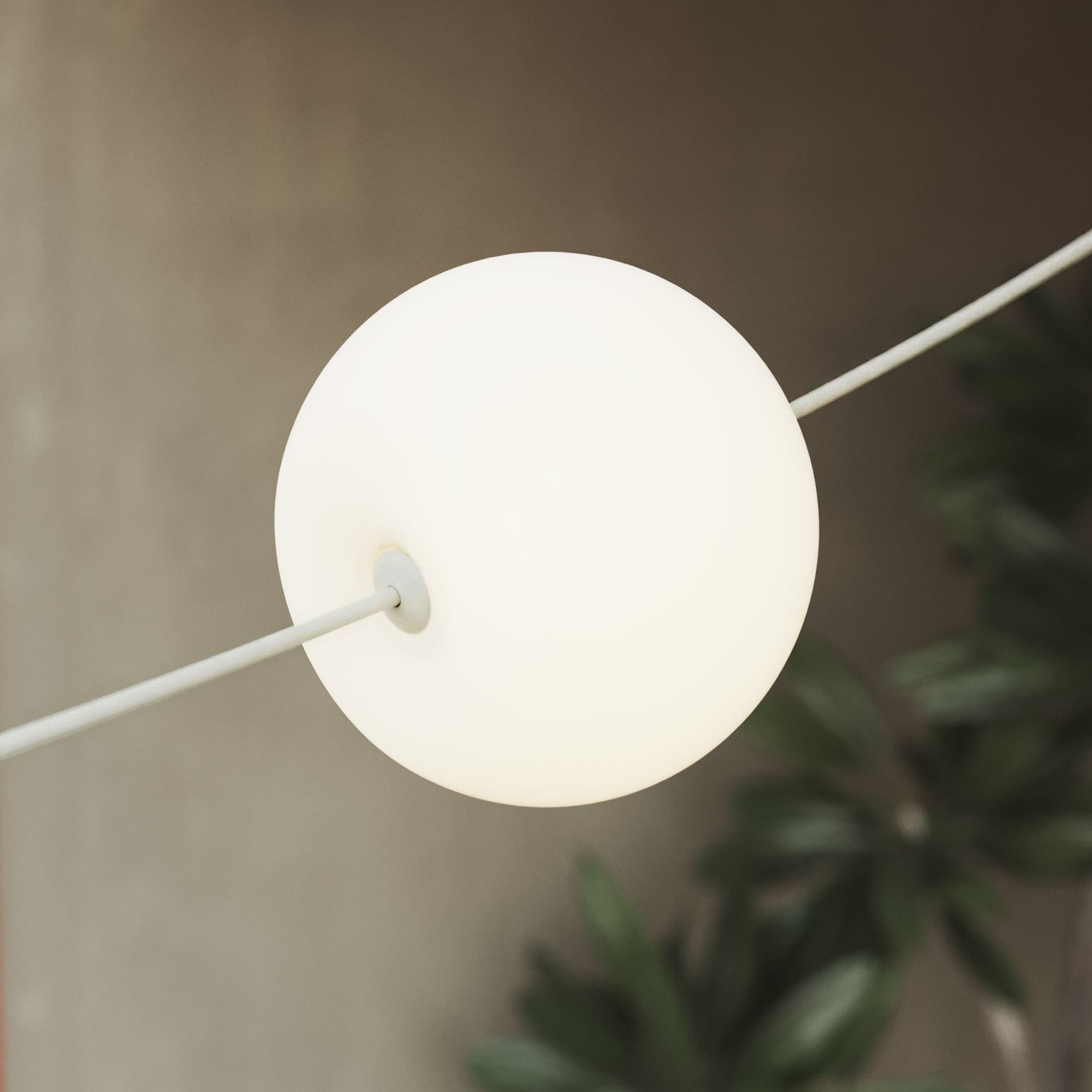 Outdoor 6-Light String Light for wet locations White Sand, Power supply with US plug - Marina6 Cherry