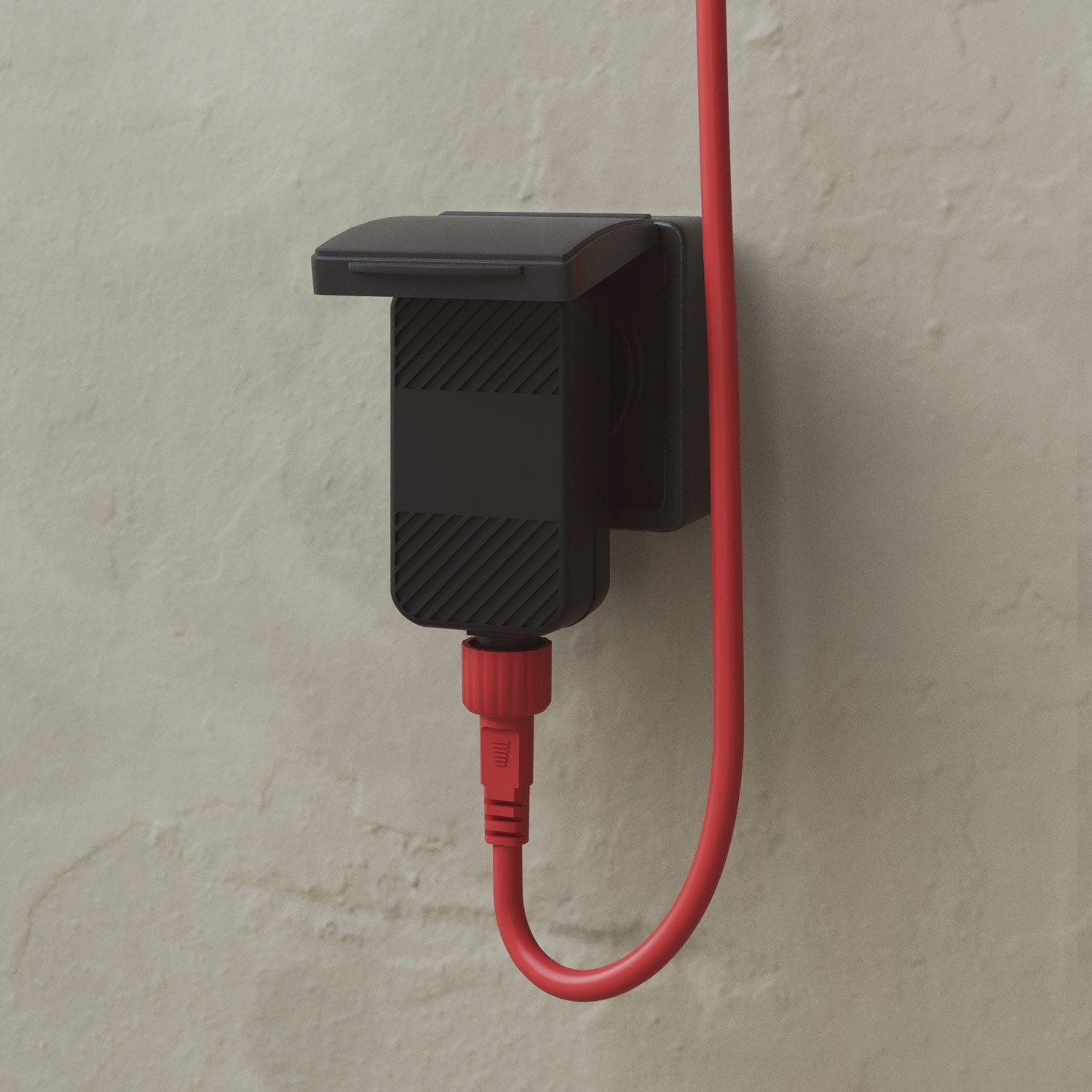Outdoor Net String Light 7-Light for wet locations Starfish Red, Power supply with US plug - Marina GRID