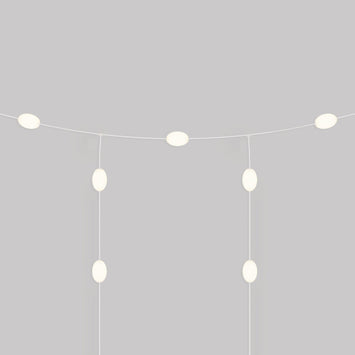 Outdoor Net String Light 7 - Light for wet locations White Sand, Power supply with US plug - Marina GRID - Creative Cables