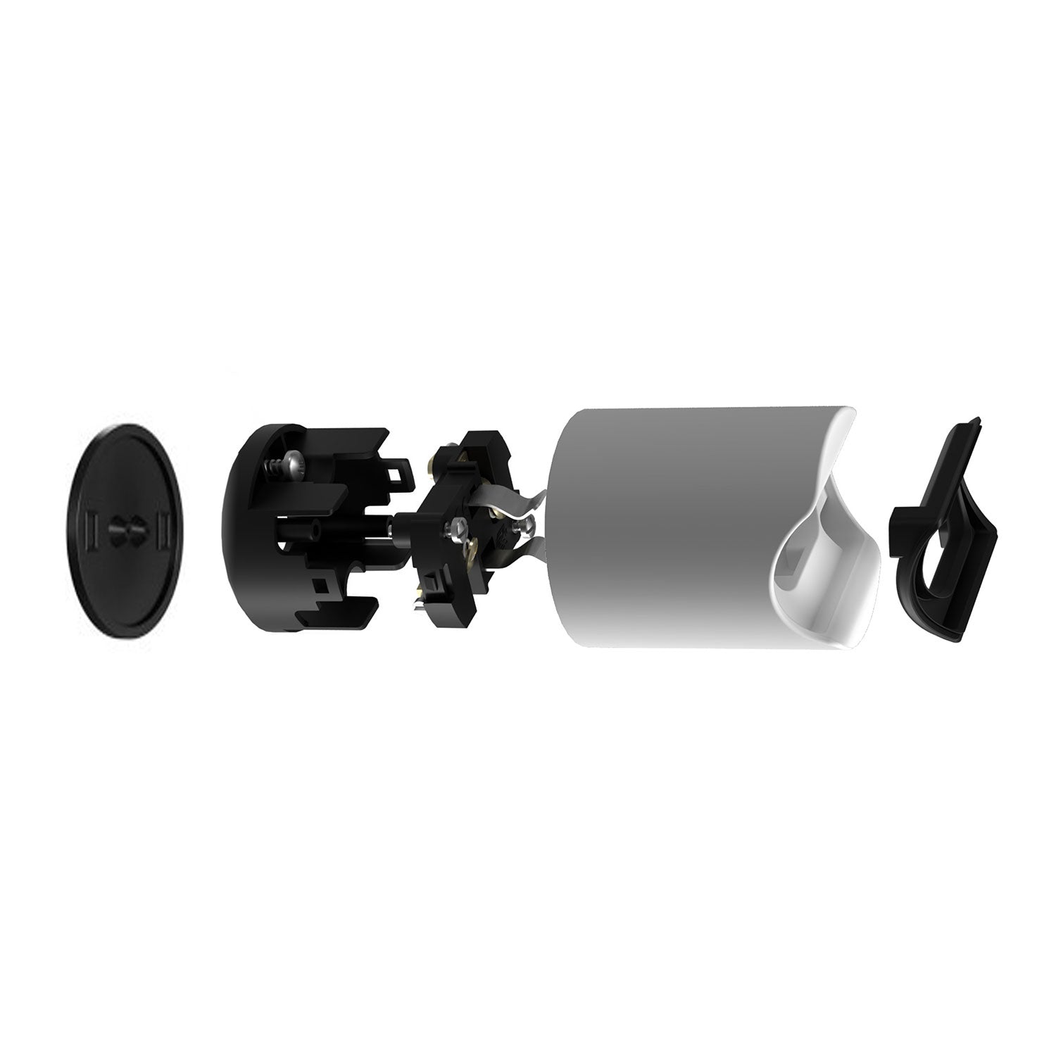 Portalampada esse14 da parete o soffitto con attacco S14d - Waterproof IP44 - Bianco