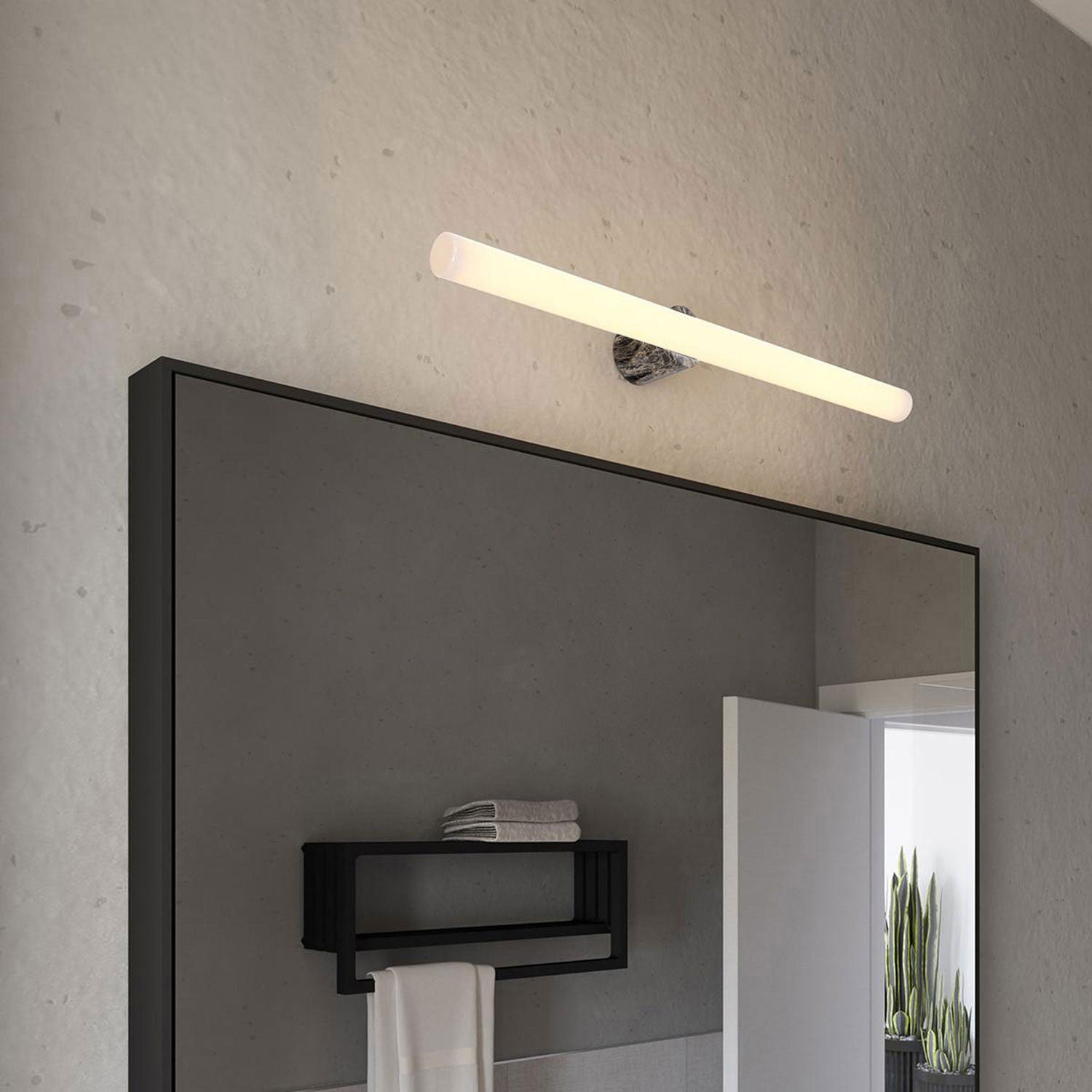 Portalampada esse14 da parete o soffitto con attacco S14d - Waterproof IP44 - Effetto Brown marble