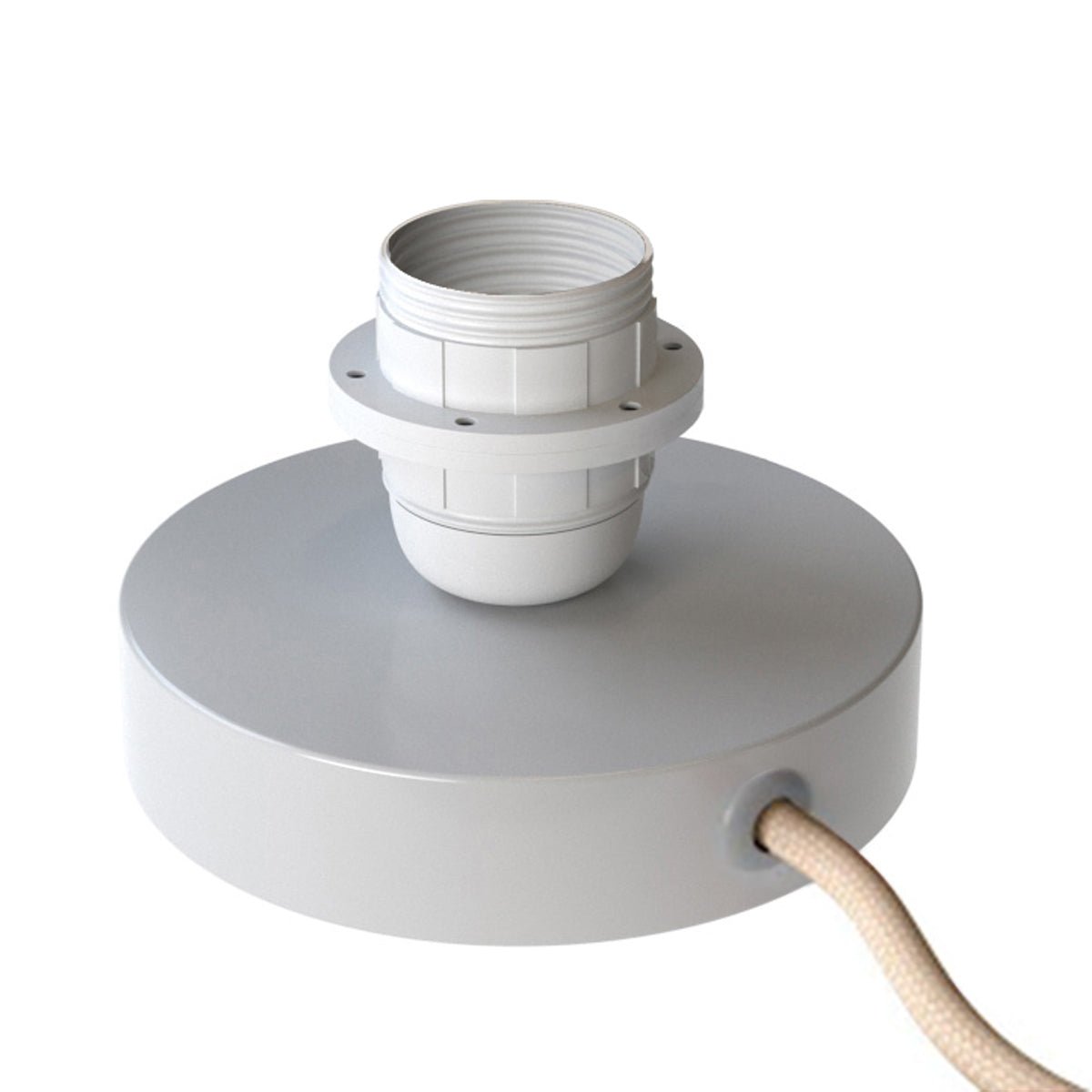 Posaluce for lampshade - Table lamp in metal - White