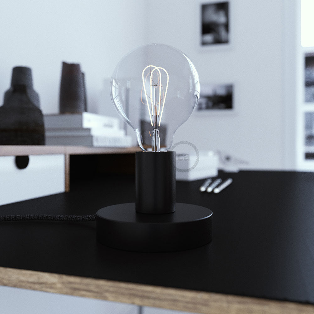 Posaluce - Table lamp in metal - Black