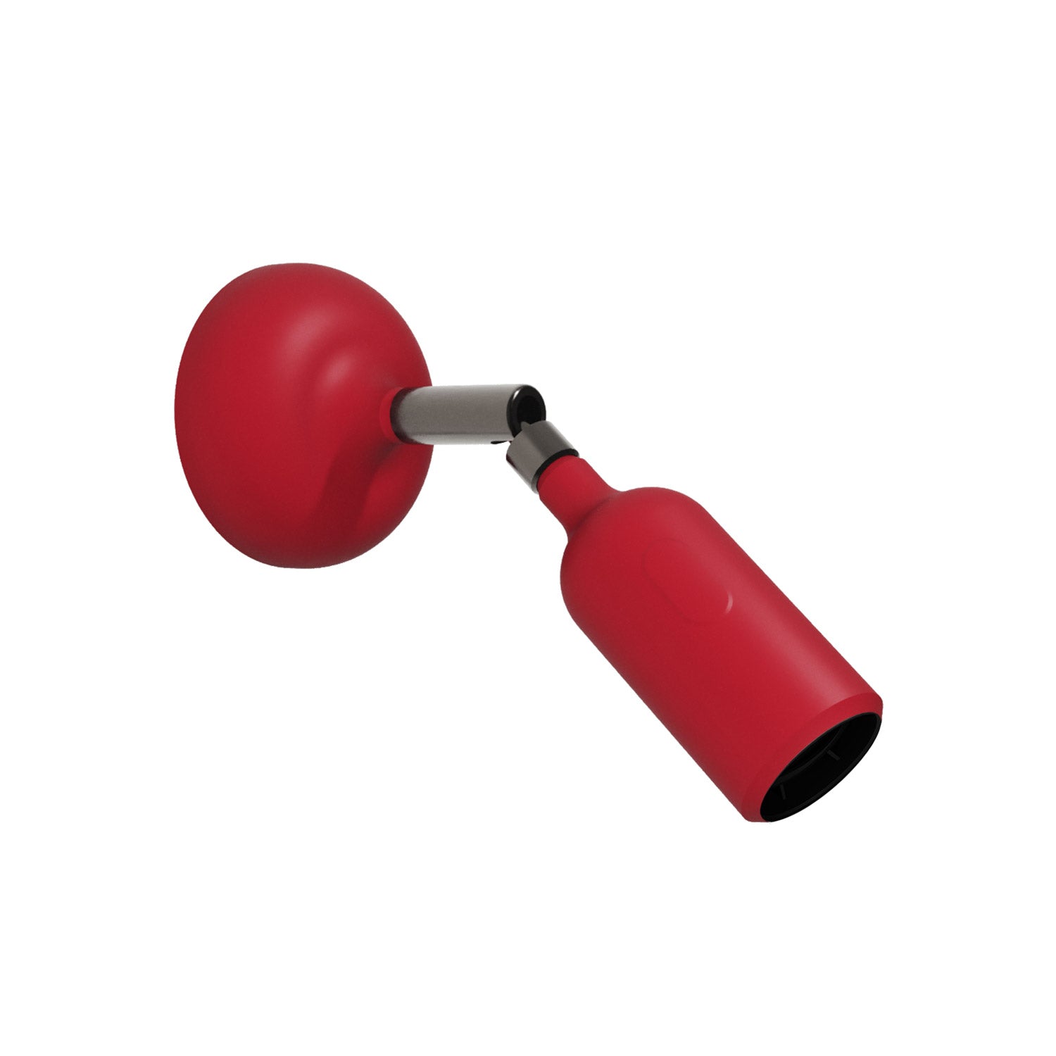 Silicone Fermaluce lamp with joint and built-in switch - Red