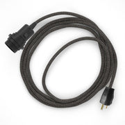 Snake for lampshade - Plug-in lamp with Zig-Zag fabric cable - RD74