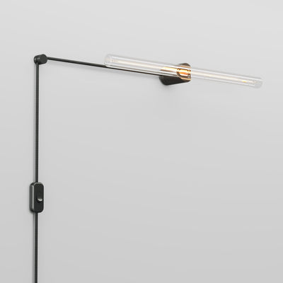 Lámpara enchufable Spostaluce Esse14 con portalámparas S14d - Negra