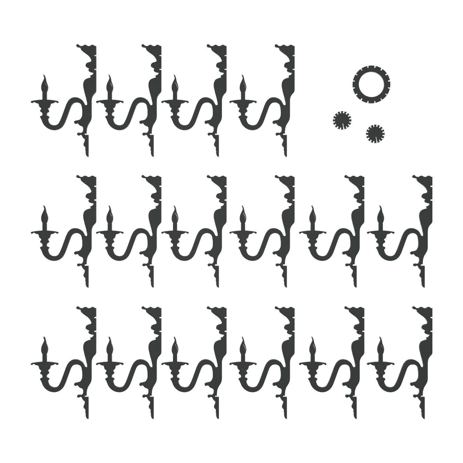 Suspension Lamp with Classic SHHANDELIER Shade Made of Sound-Absorbing Material - Black melange