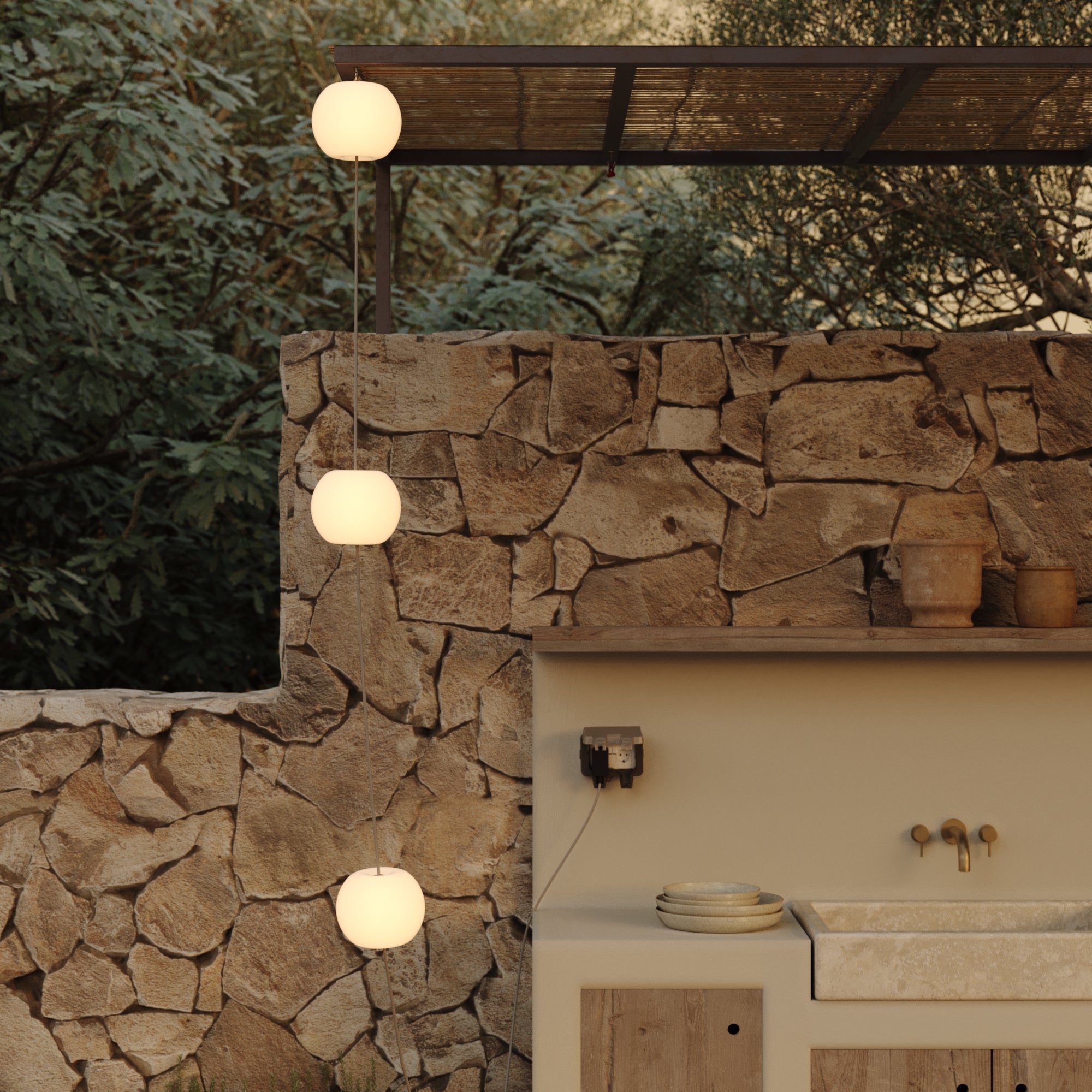 Terminale di chiusura con anello - Marina - Desert brown