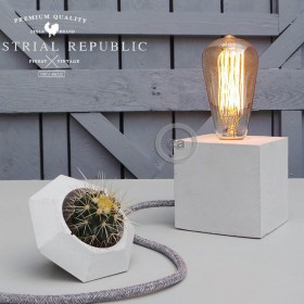 Mark Lovenjak por Industrial Republic: Lámpara de hormigón "The Cube"